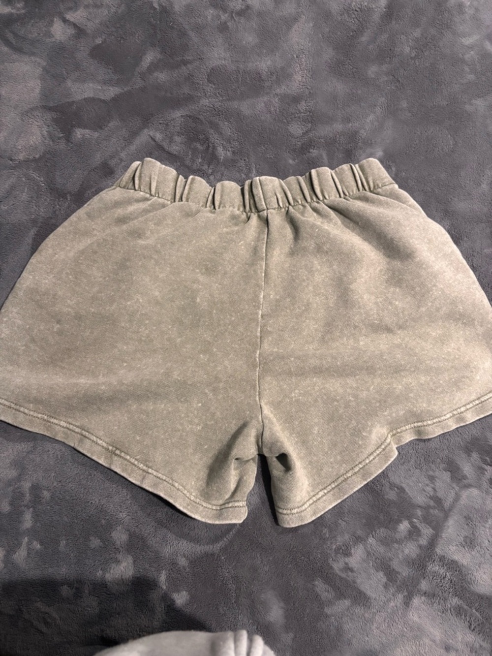 aerie Olive High-Waist Elastic Pullover Shorts - Picture 3 of 4